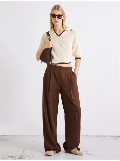 The cool alternative to the shirt has become the season's most versatile piece: pair it with casual trousers and wear it as either a base layer or under a poplin shirt. MARELLA SPORT | 2613361044200006